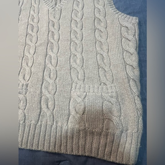 Polo Golf Ralph Lauren sleeveless sweater vest tan size large 100% Alpaca - Picture 6 of 8